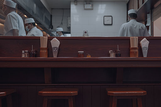 家族で来ても、ゆったり座れる